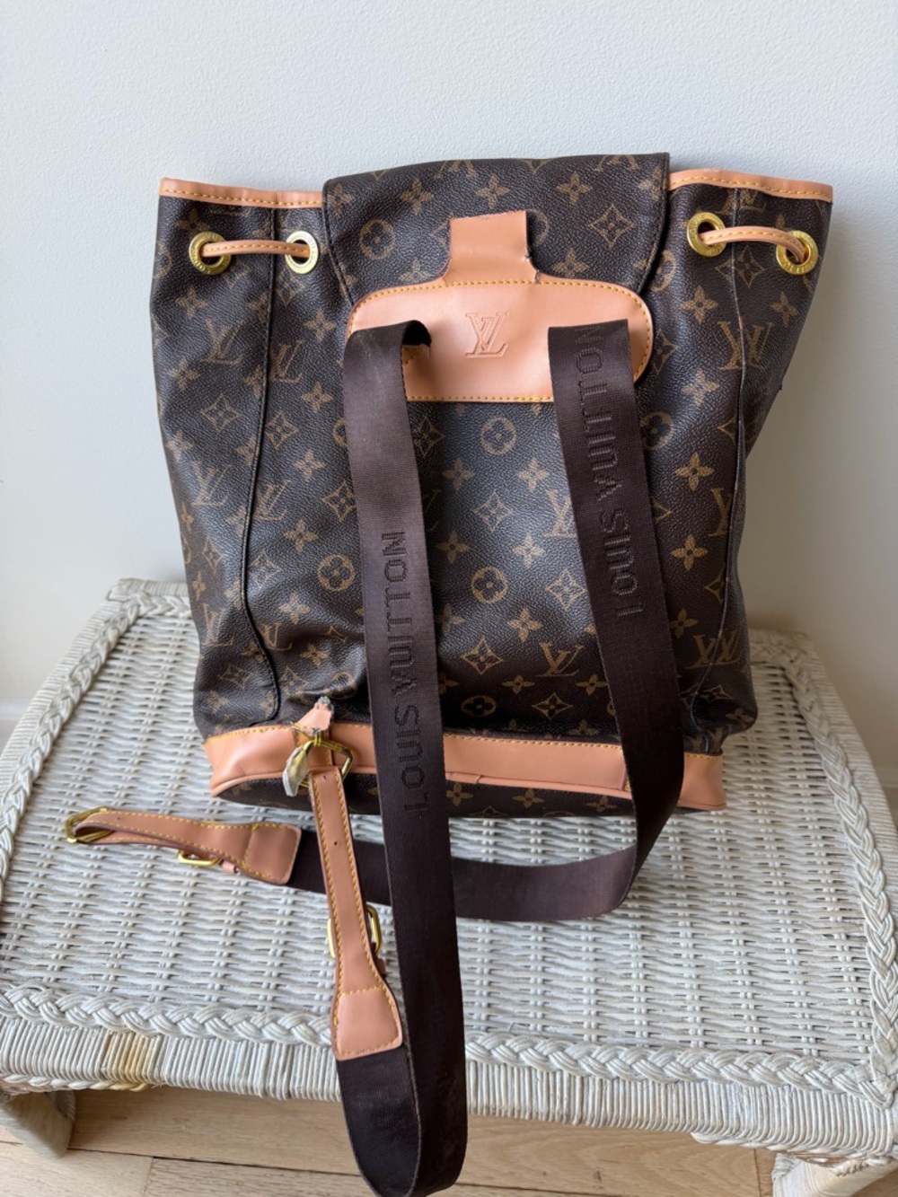 Louis Vuitton Brown Monogram Canvas Backpack with Vachetta Trim - Picture 13 of 16
